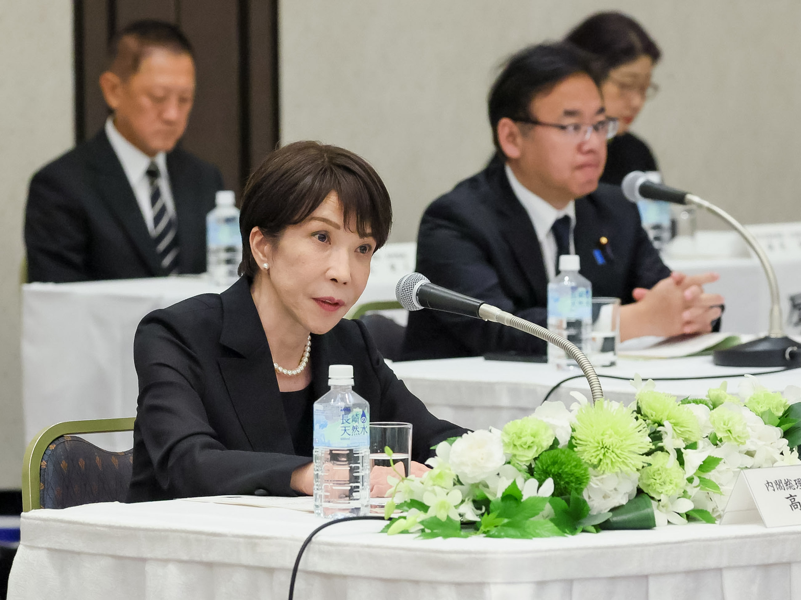 Prime Minister TAKAICHI speaking to the press (3)