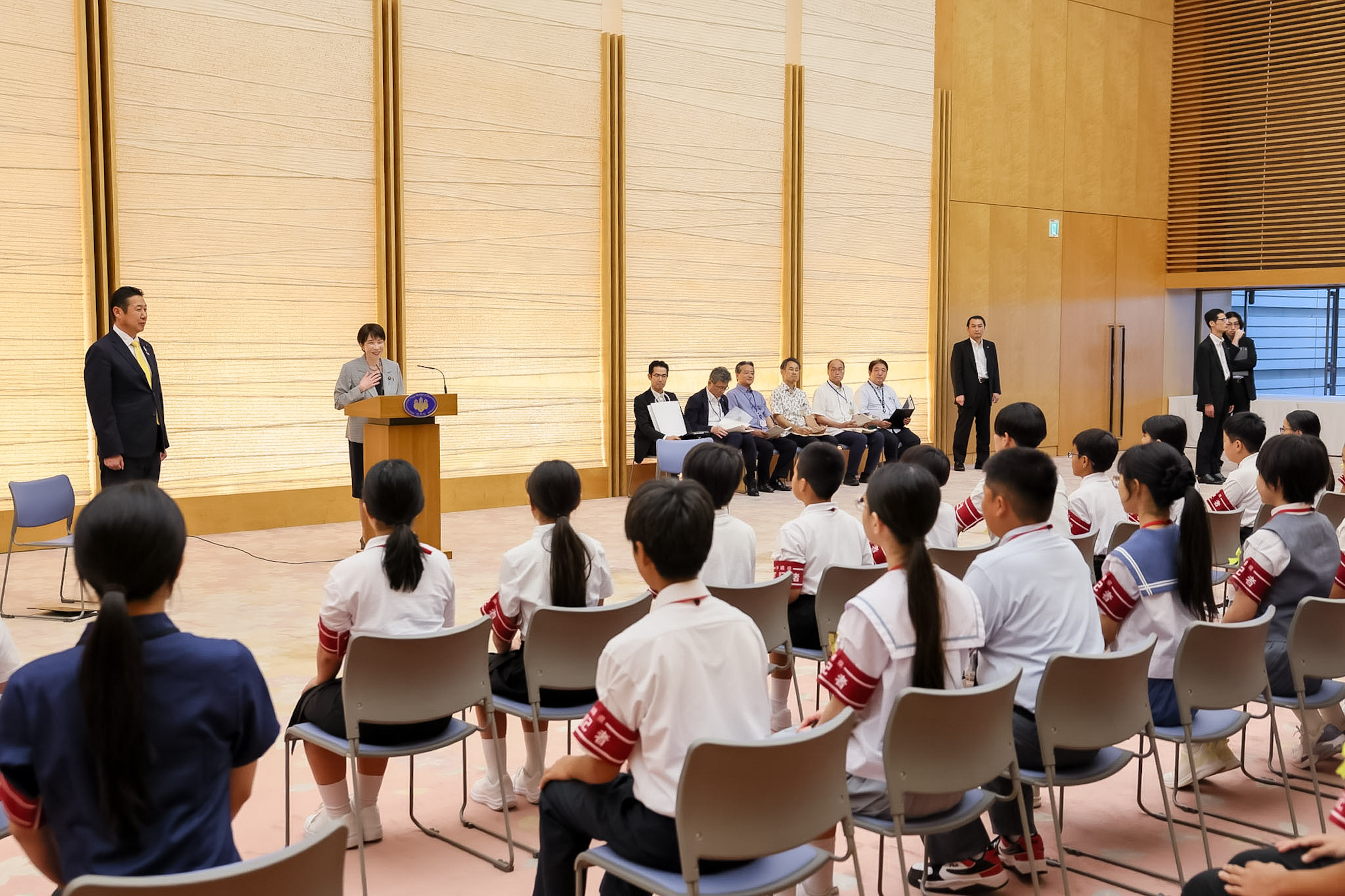 Prime Minister Takaichi receiving a courtesy call (7)