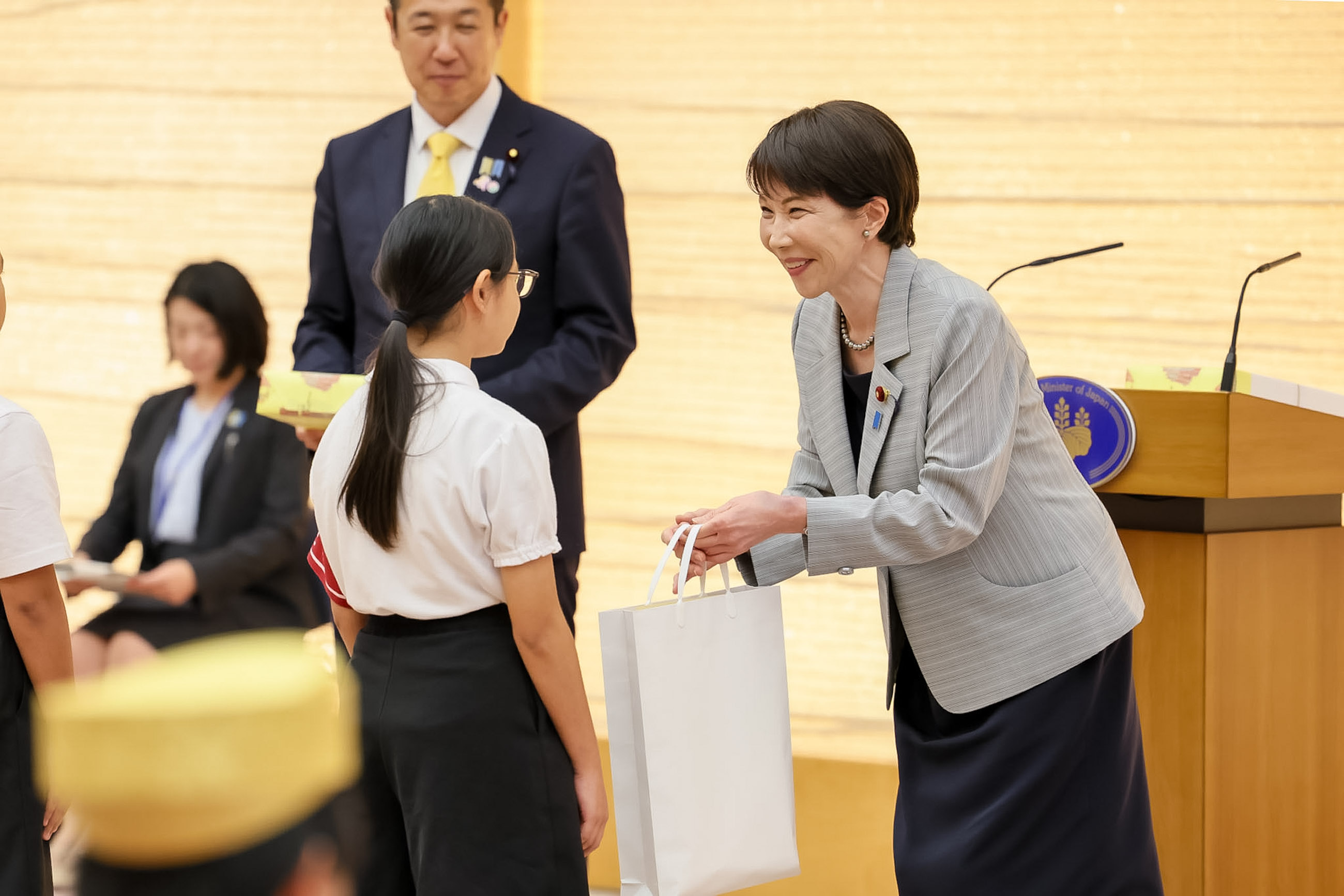 Prime Minister Takaichi receiving a courtesy call (9)