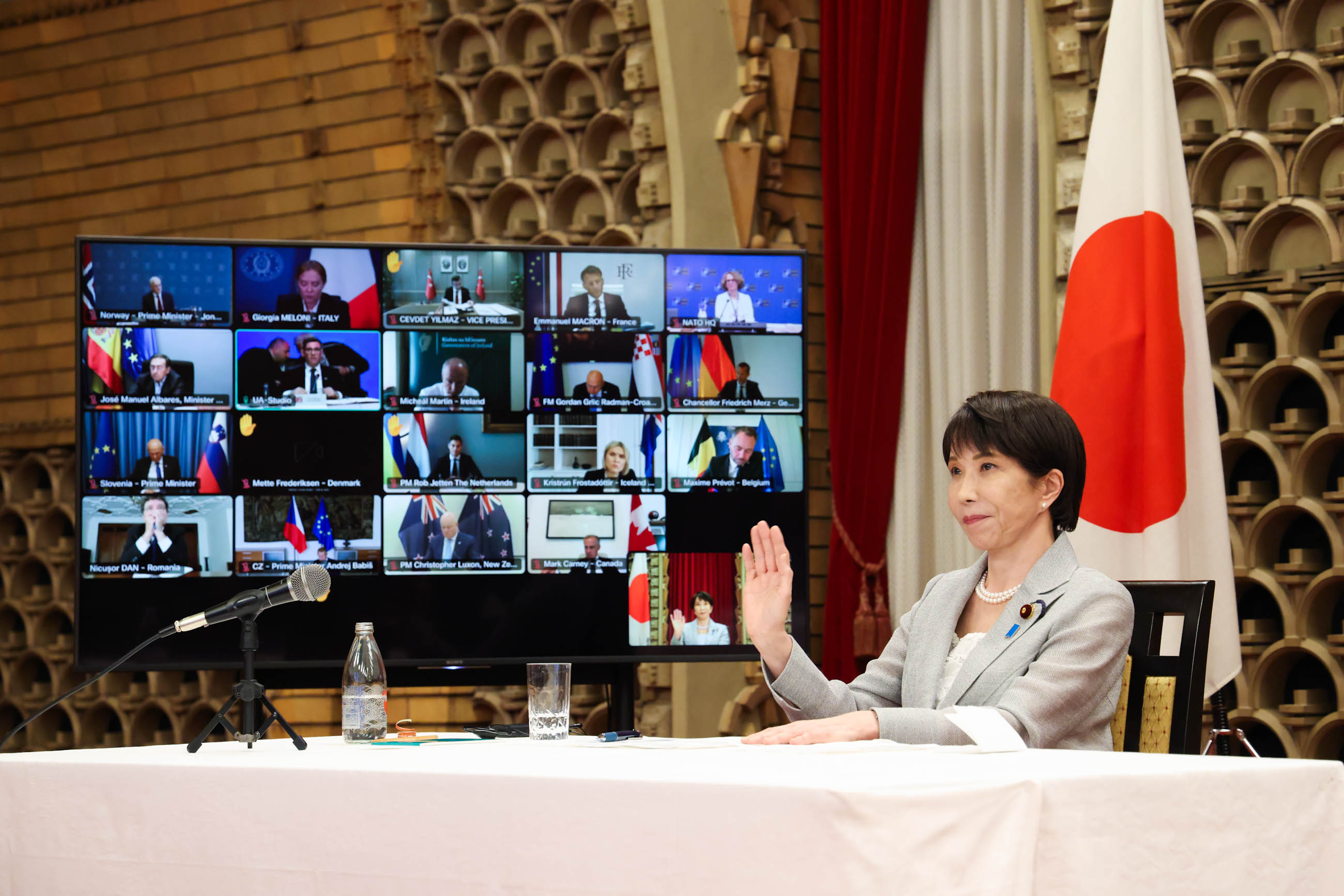 Prime Minister Takaichi attending the meeting (3)