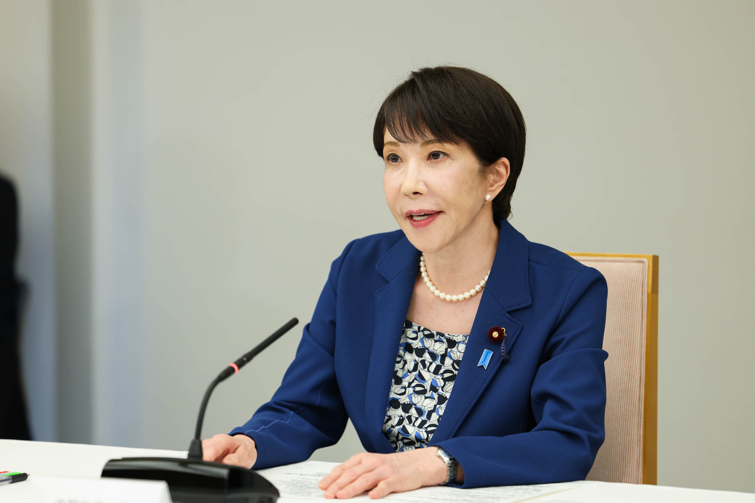 Prime Minister Takaichi wrapping up the meeting (2)