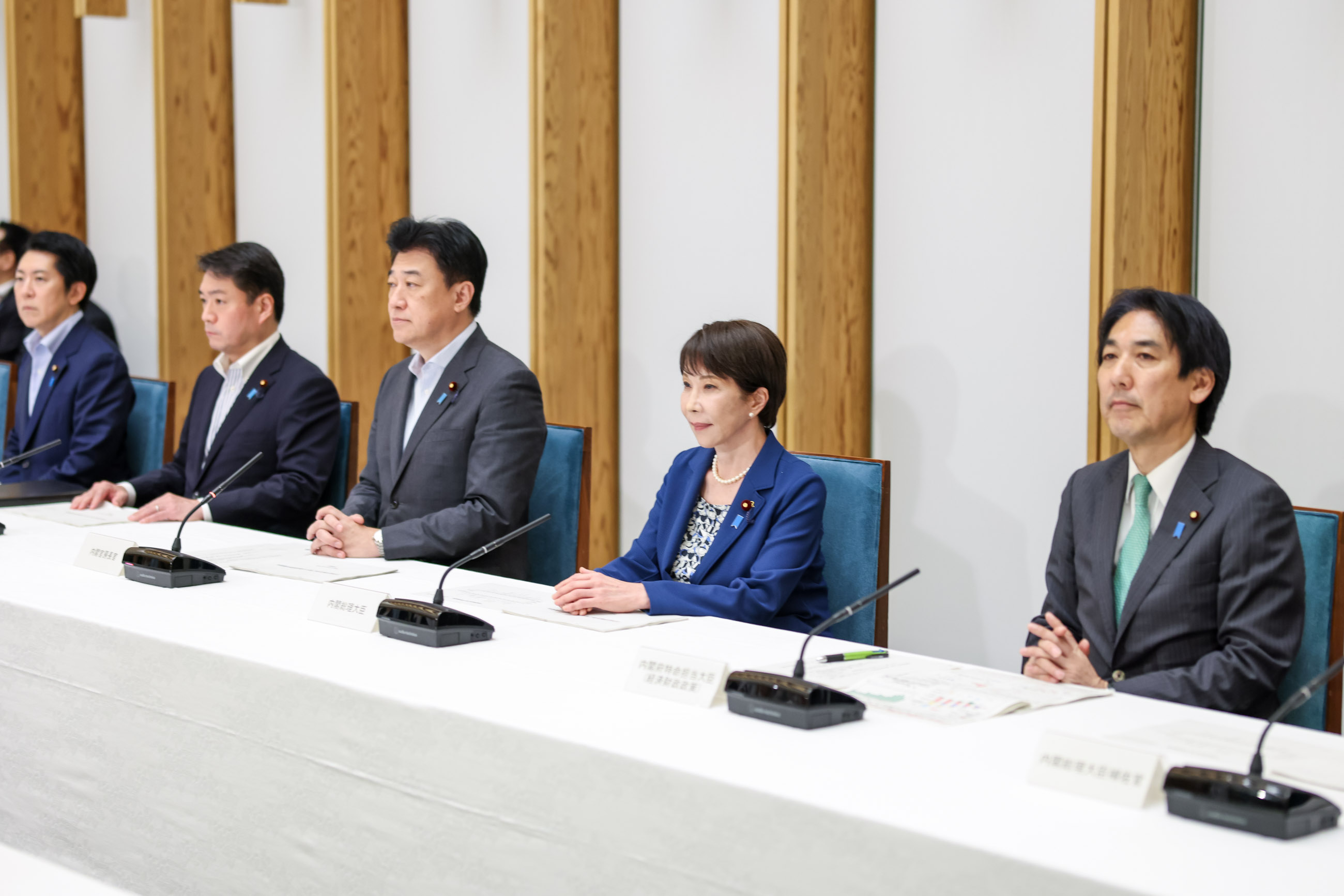 Prime Minister Takaichi Attending the Meeting (1)