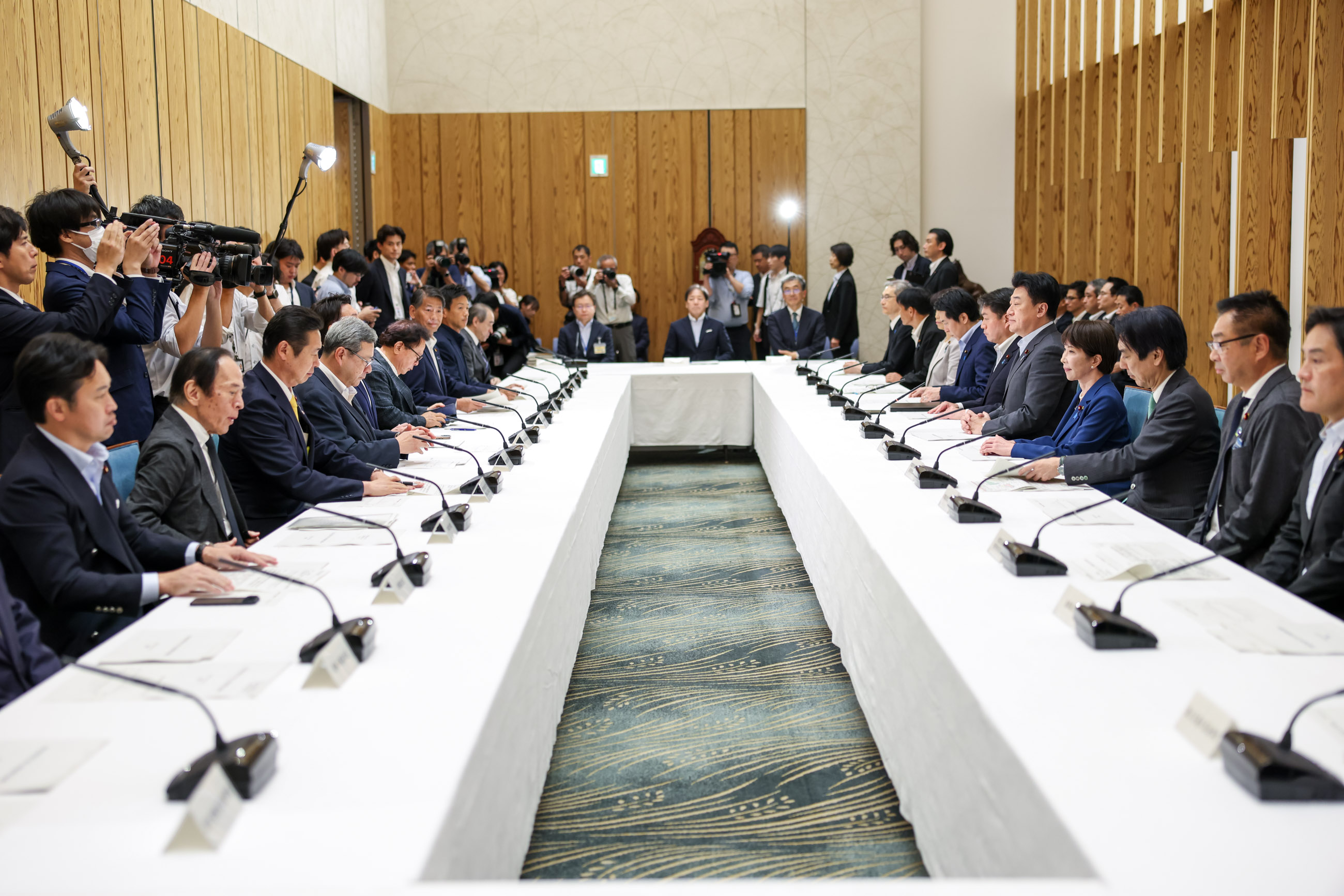 Prime Minister Takaichi Attending the Meeting (3)
