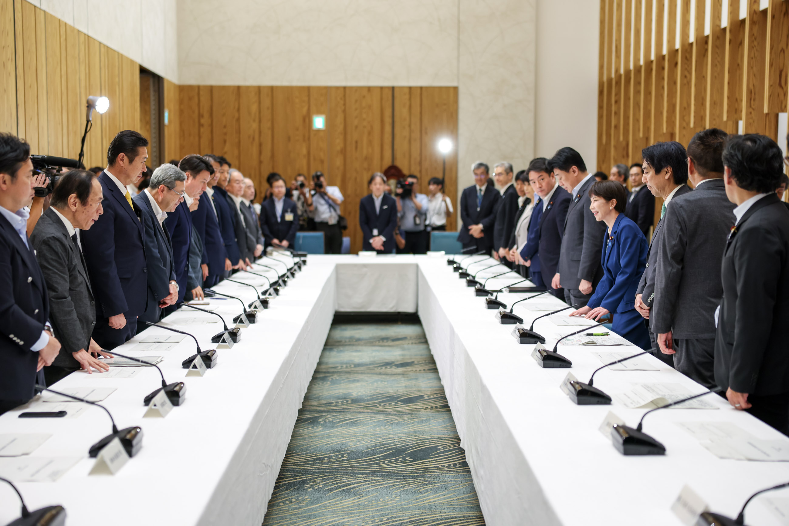 Prime Minister Takaichi Attending the Meeting (4)