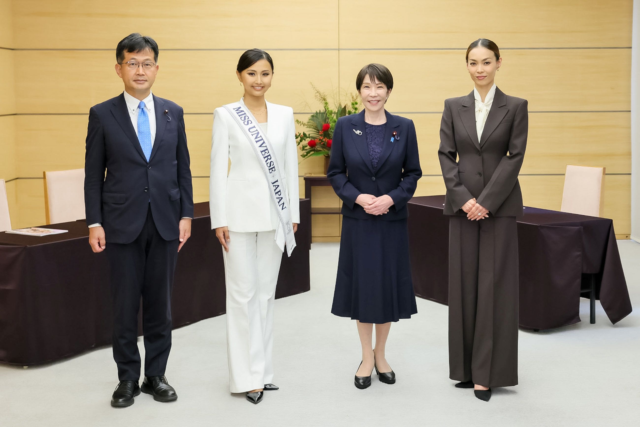 Prime Minister Takaichi receiving a courtesy call