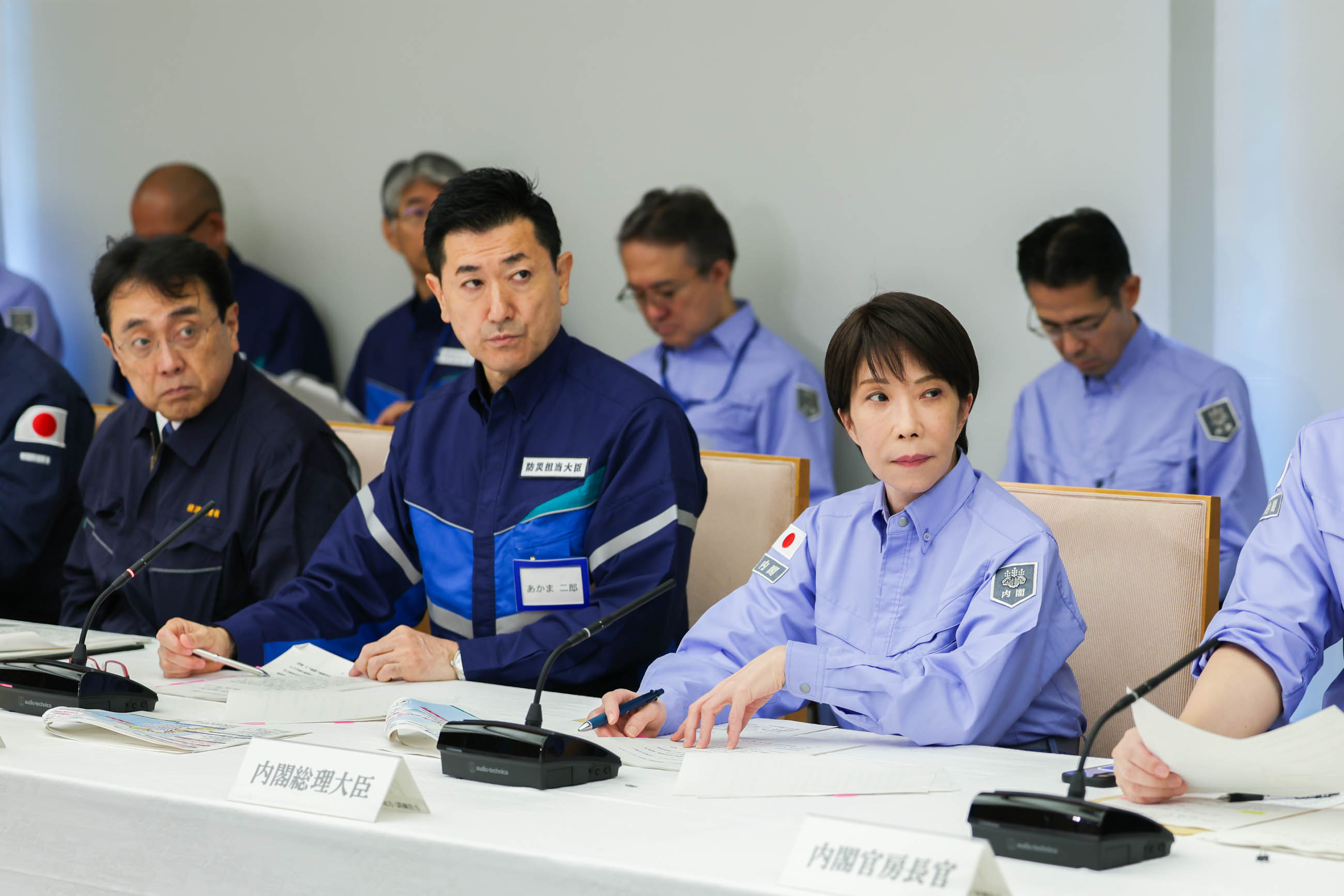 Prime Minister Takaichi attending a meeting of the Emergency Disaster Management Headquarters (3)