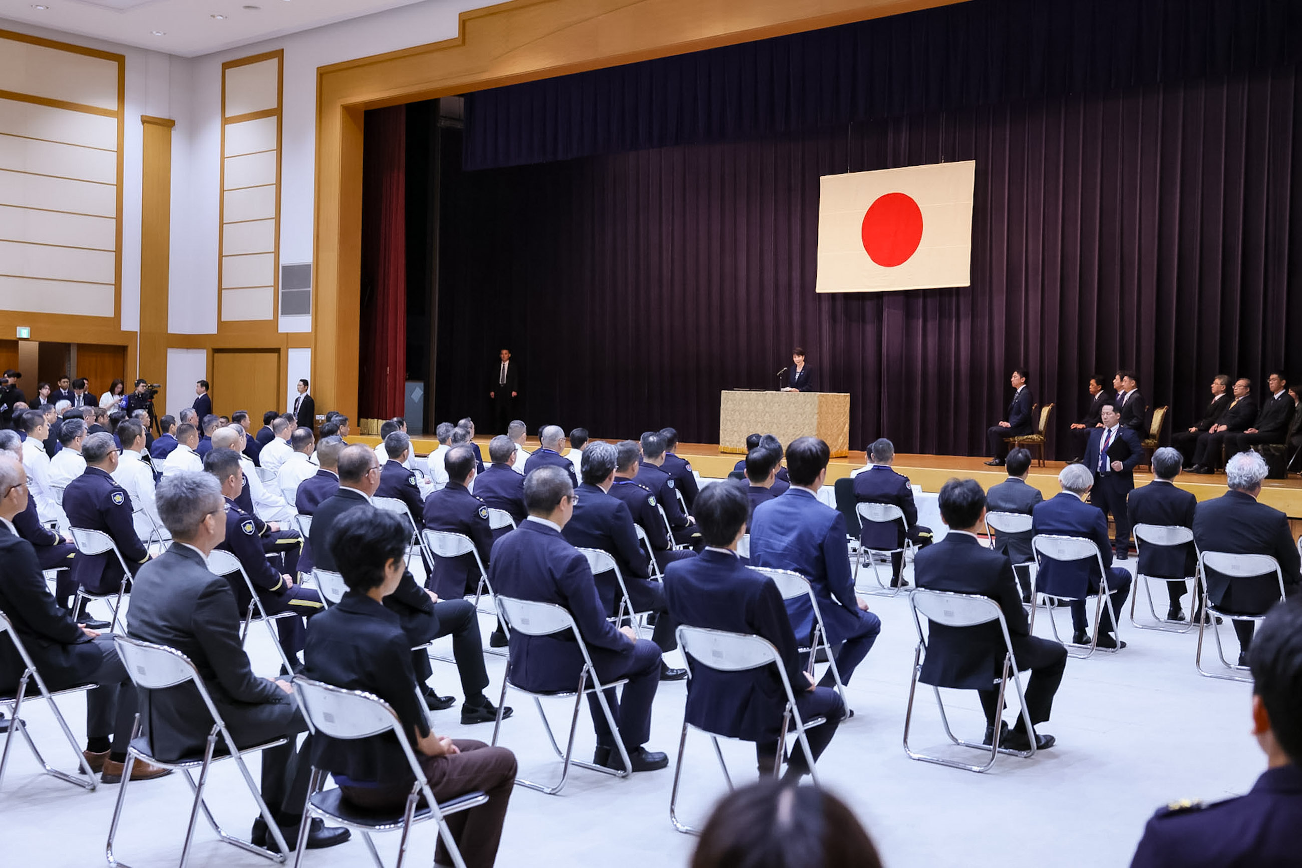 Prime Minister Takaichi delivering an address (1)