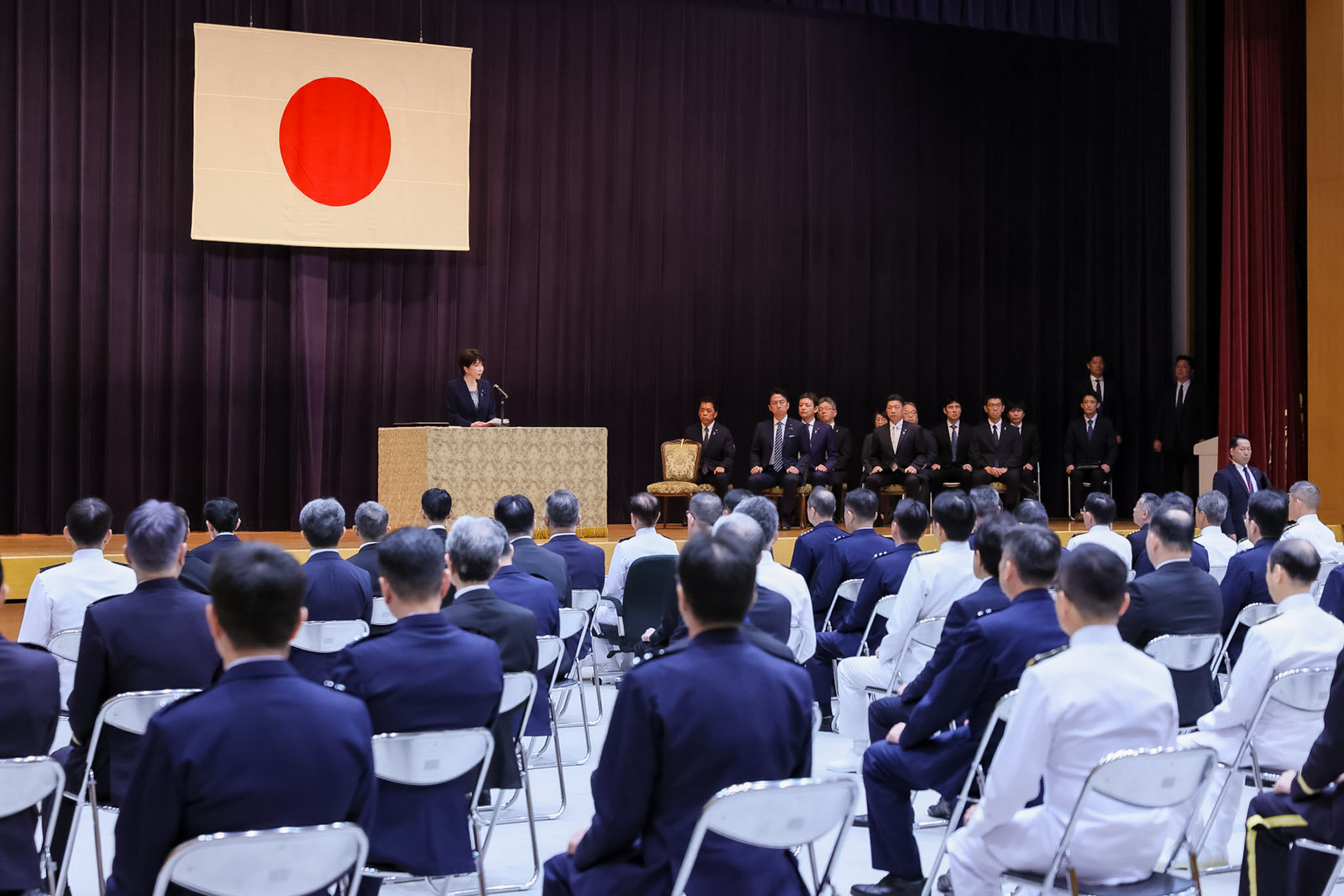 Prime Minister Takaichi delivering an address (2)