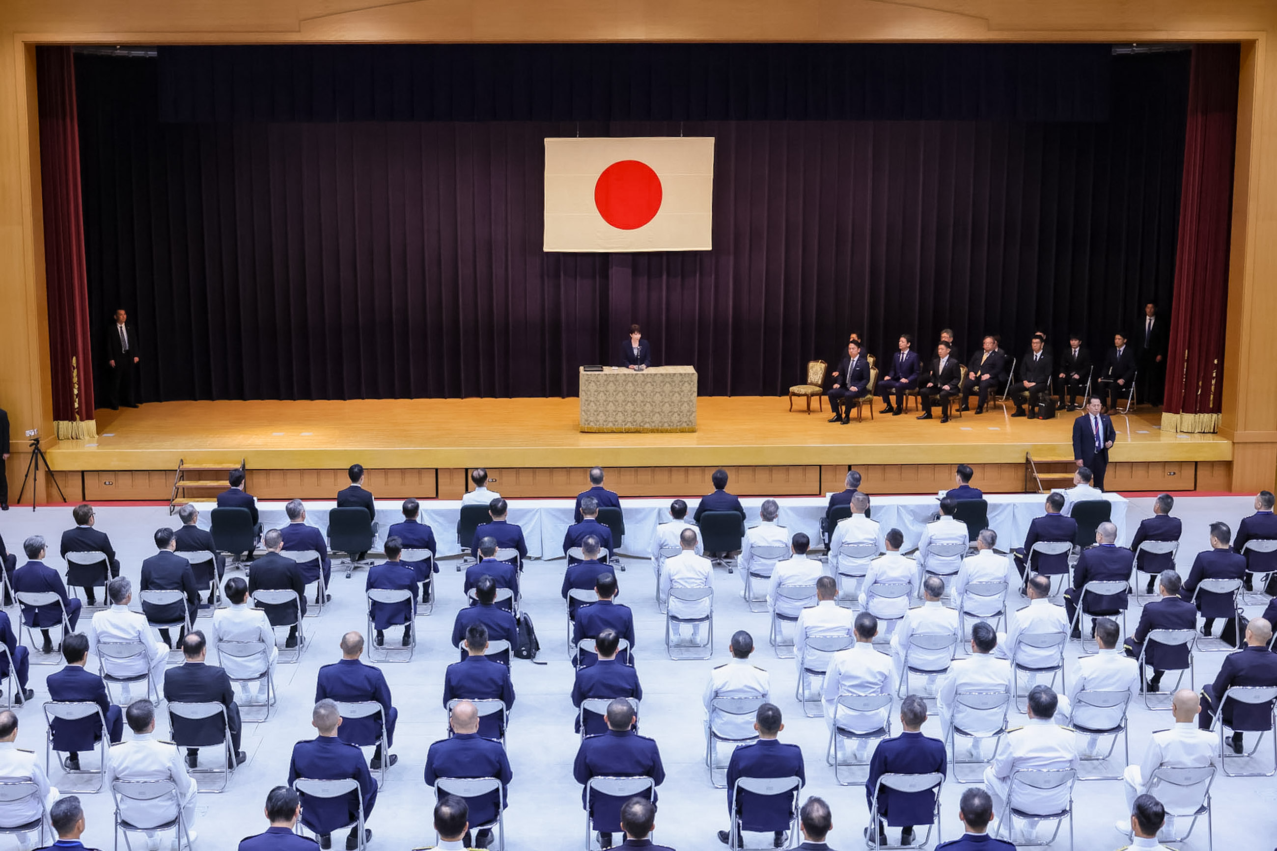 Prime Minister Takaichi delivering an address (3)