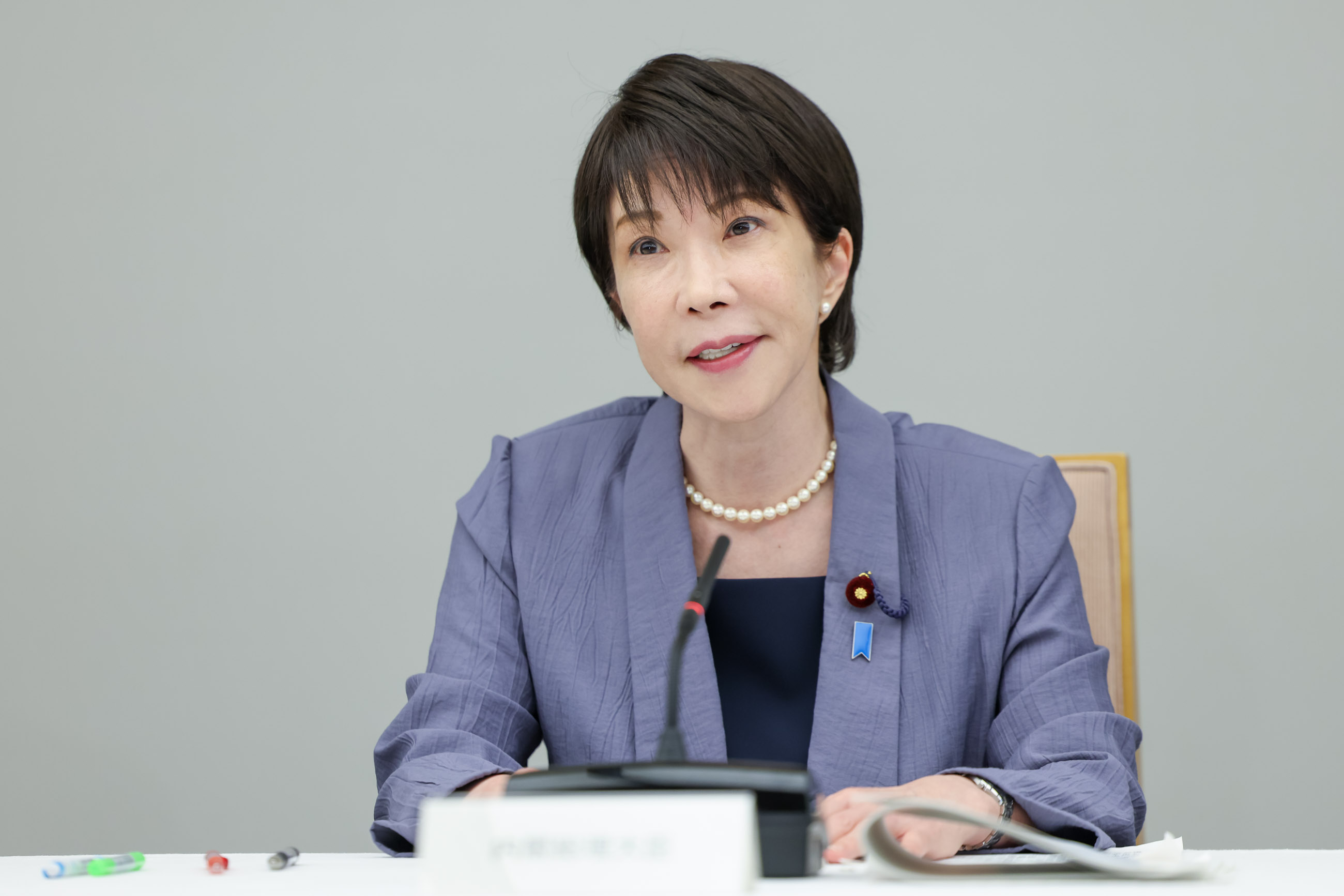 Prime Minister Takaichi making remarks (4)