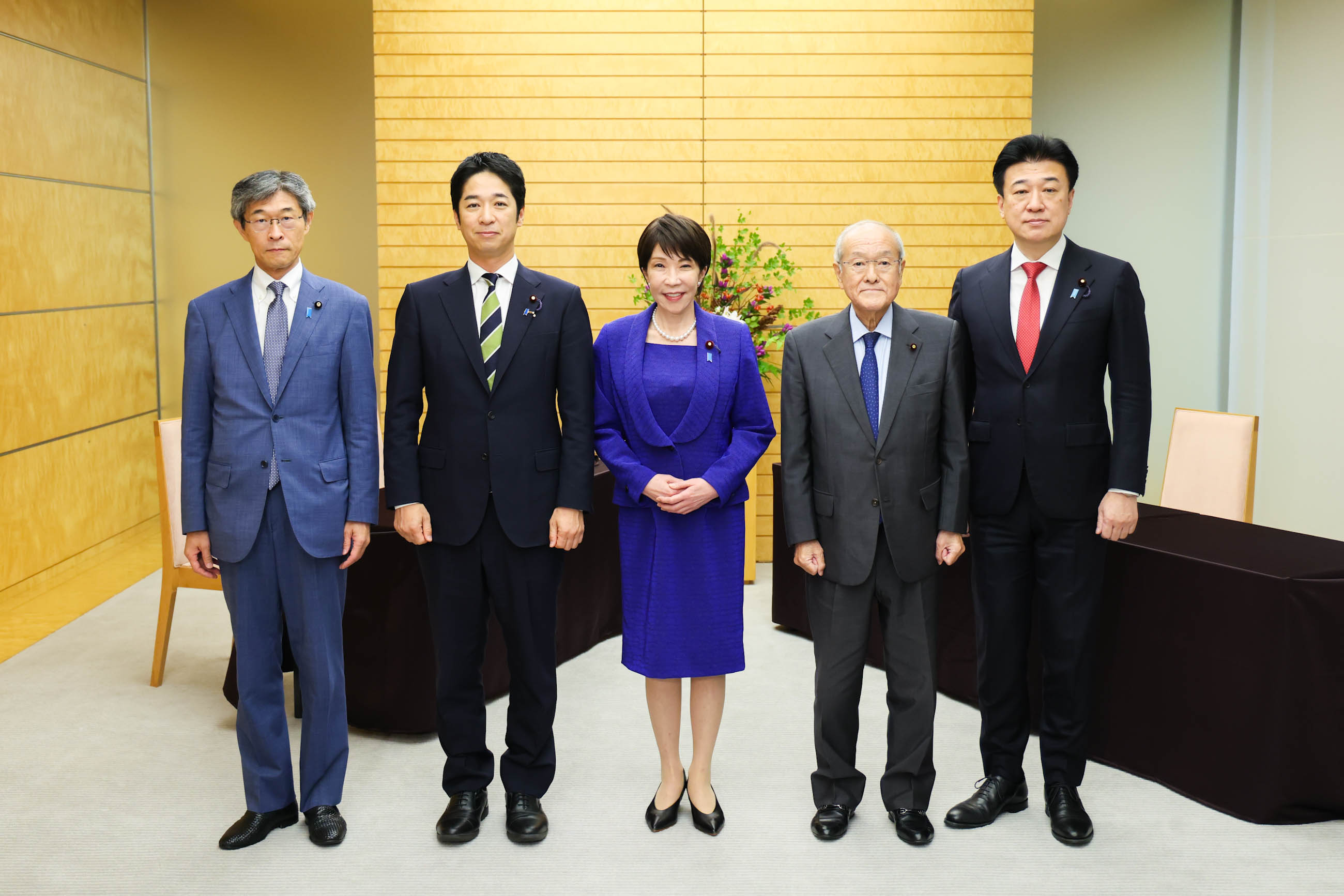 Scene from the meeting of the ruling parties’ leaders