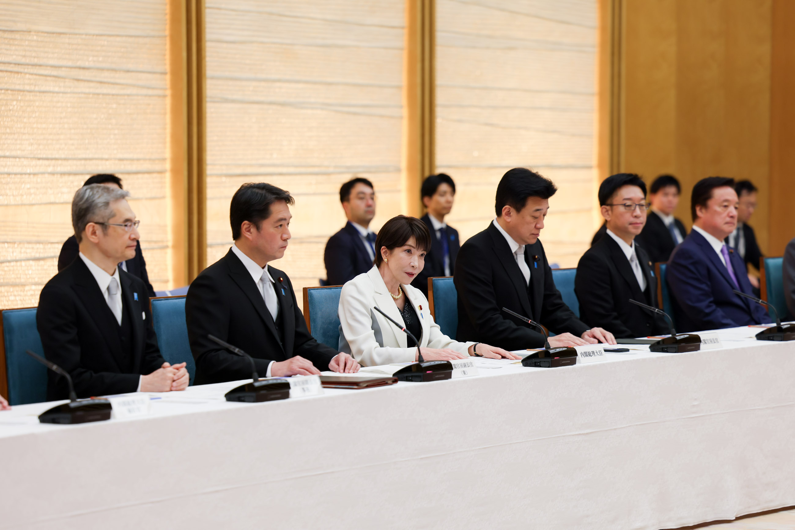 Prime Minister Takaichi delivering an address (1)
