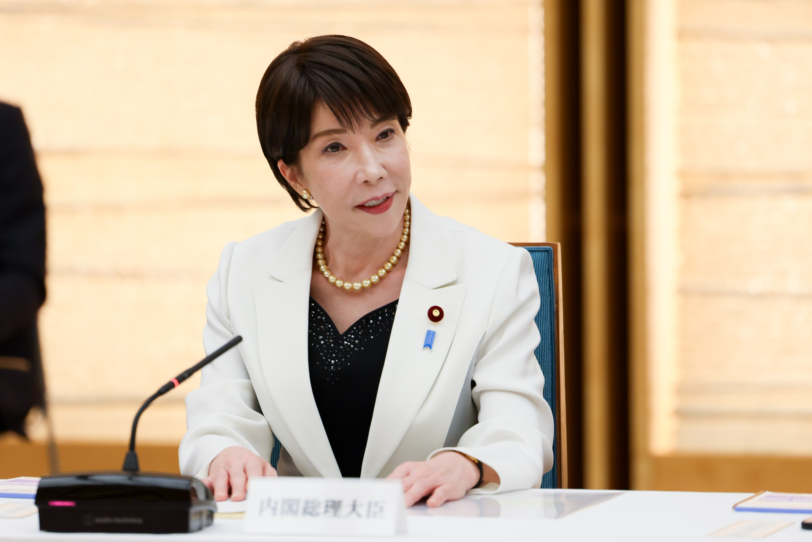 Prime Minister Takaichi delivering an address (2)