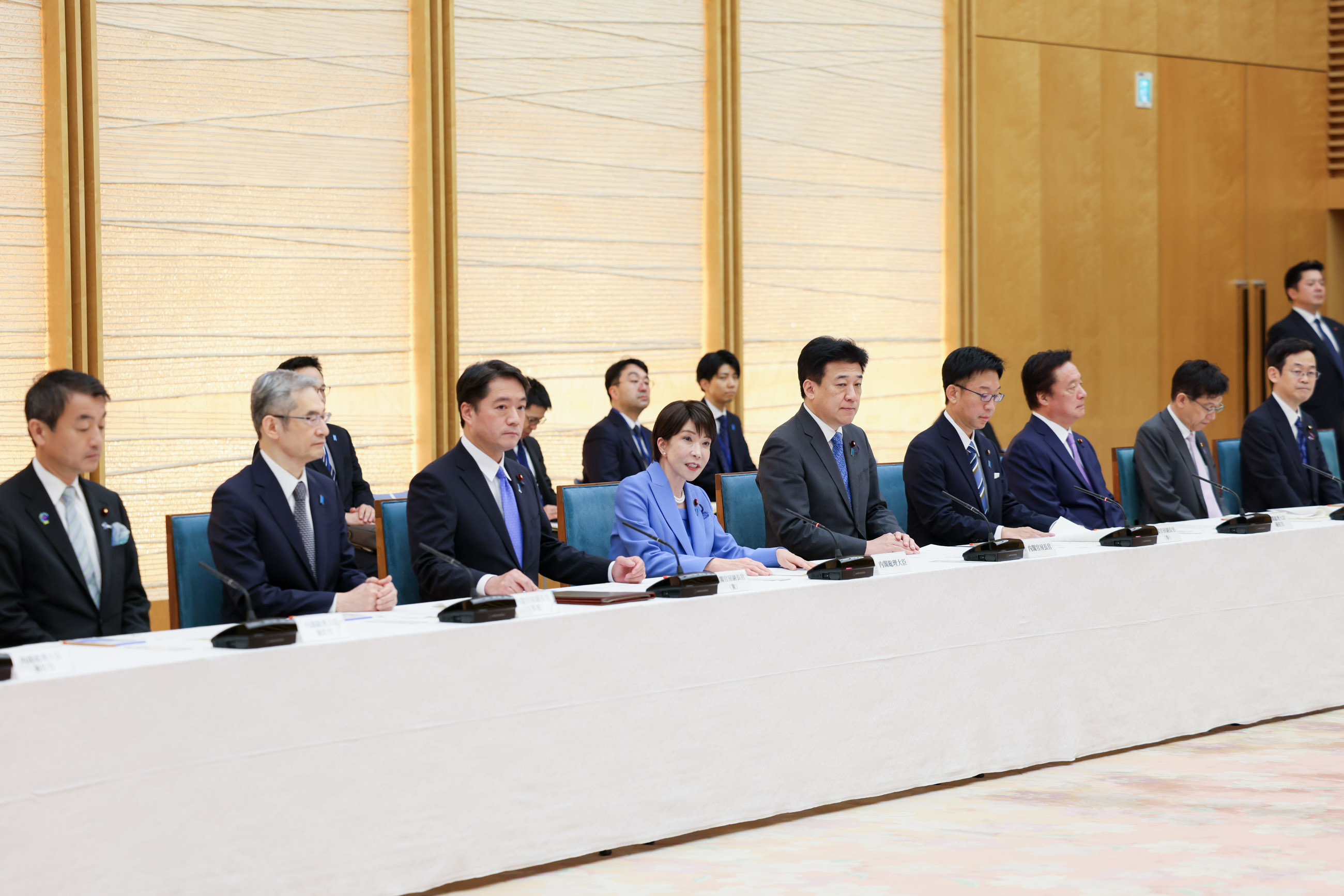 Prime Minister Takaichi delivering an address (7)