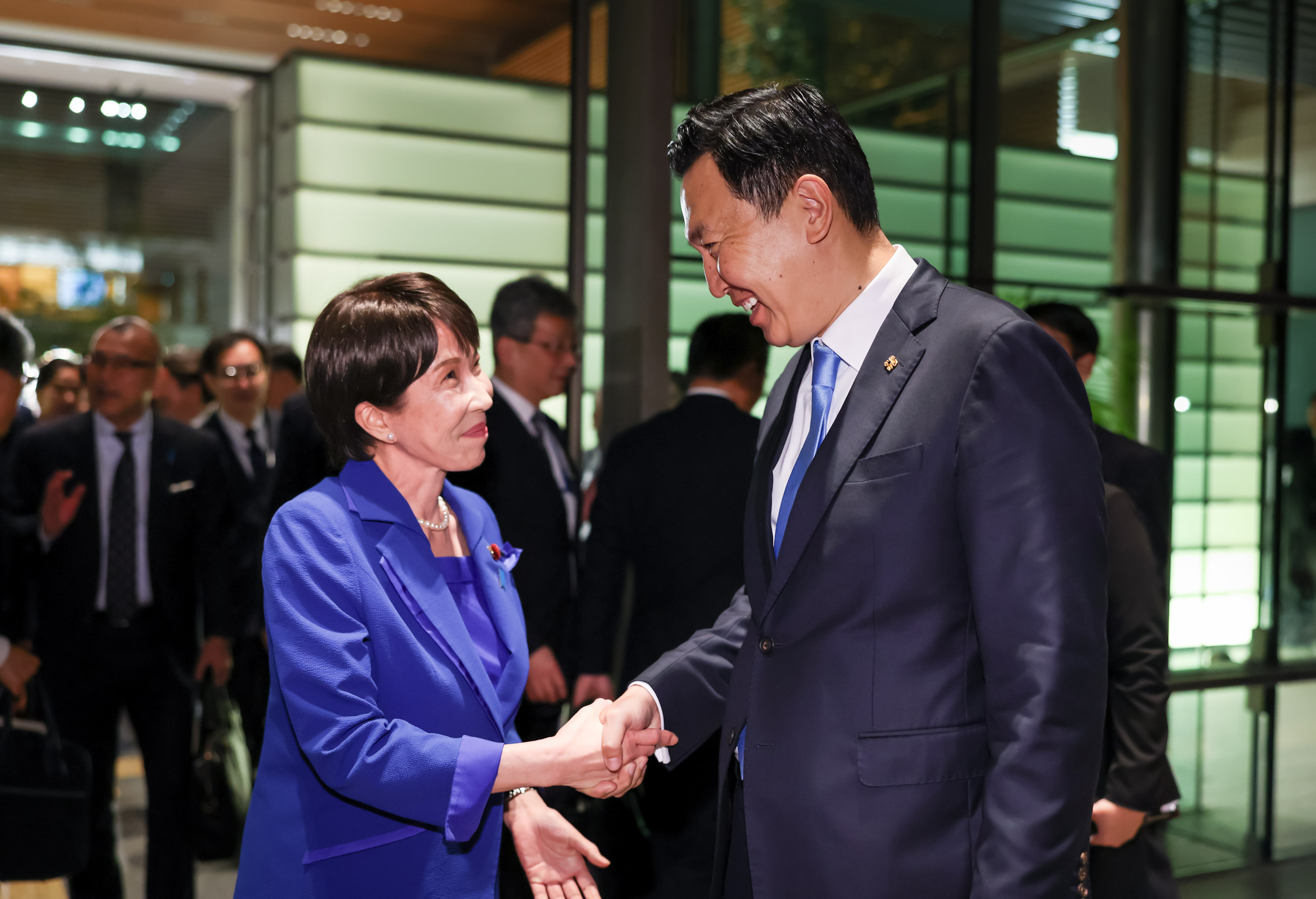 Prime Minister Takaichi seeing off Prime Minister Uchral (2)