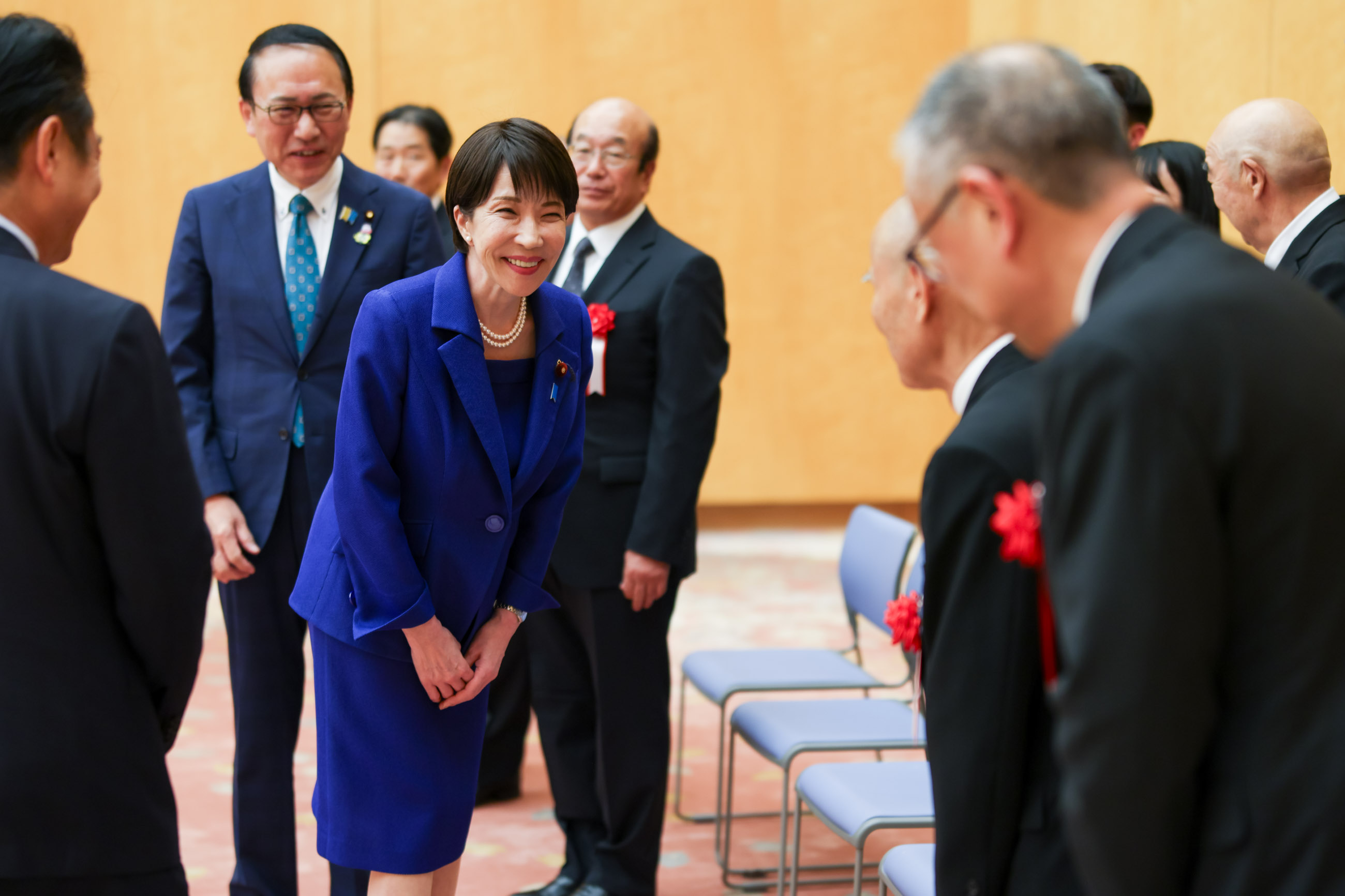 Prime Minister Takaichi delivering an address (4)