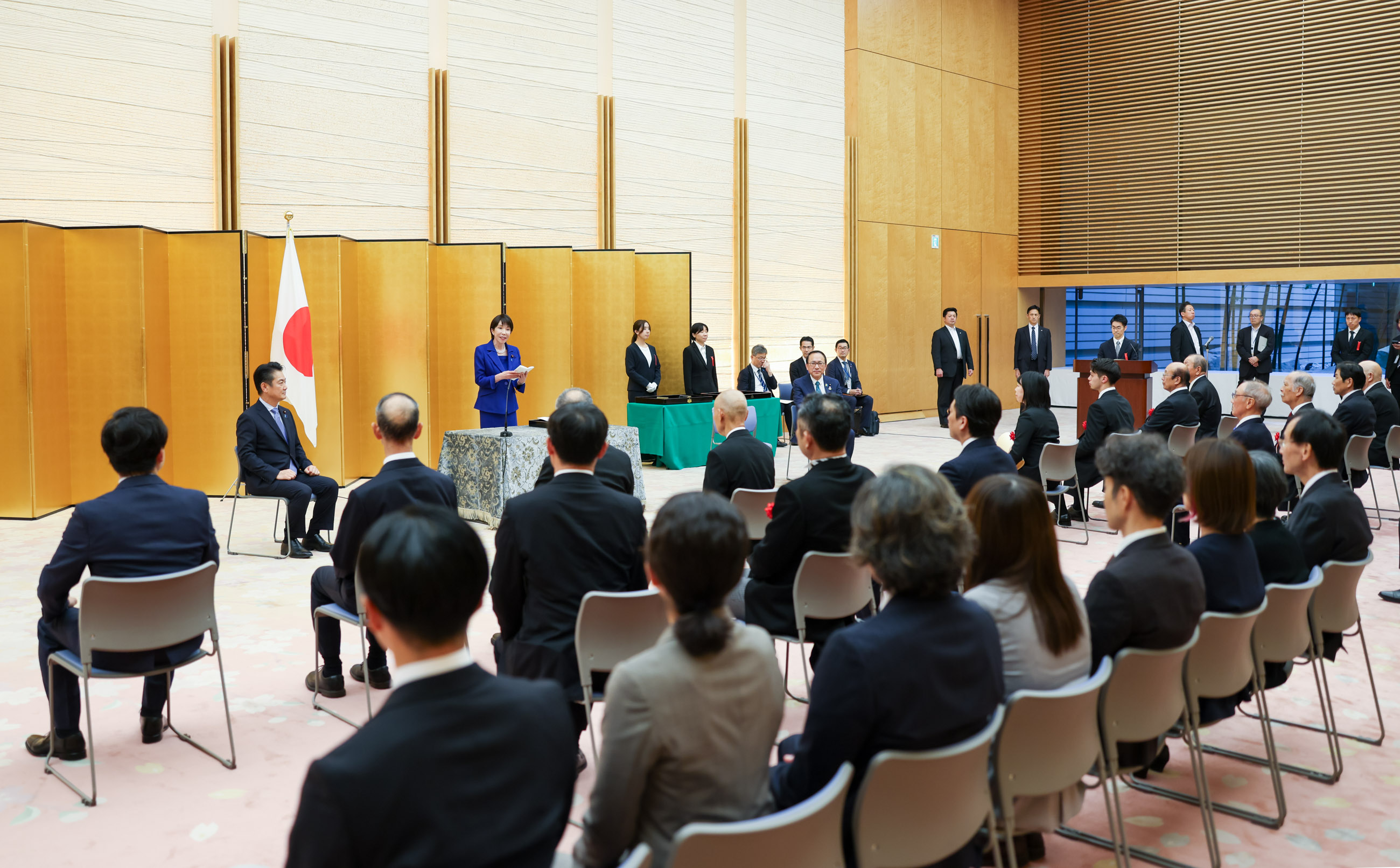 Prime Minister Takaichi delivering an address (2)