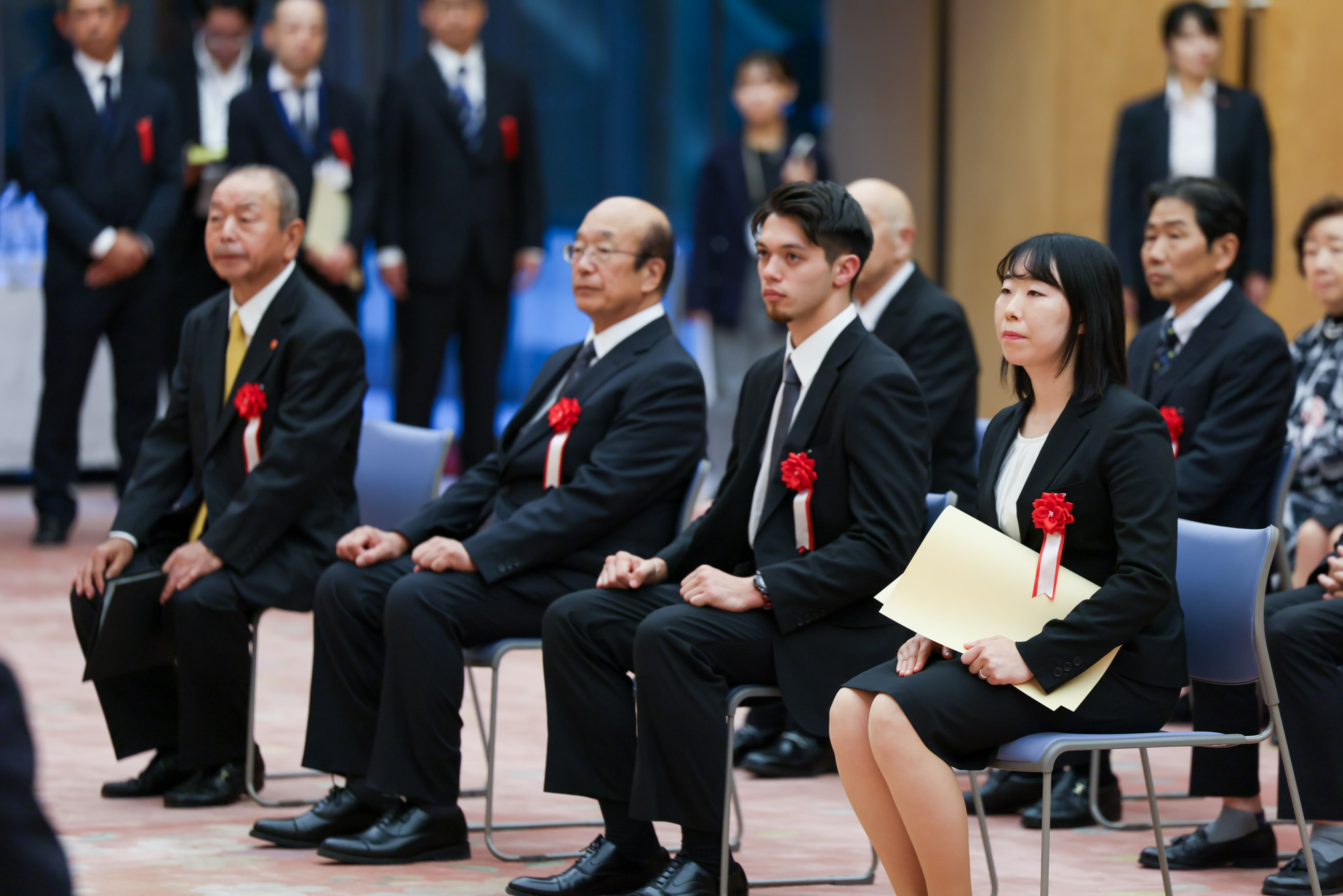 Award recipients listening to the address (1)