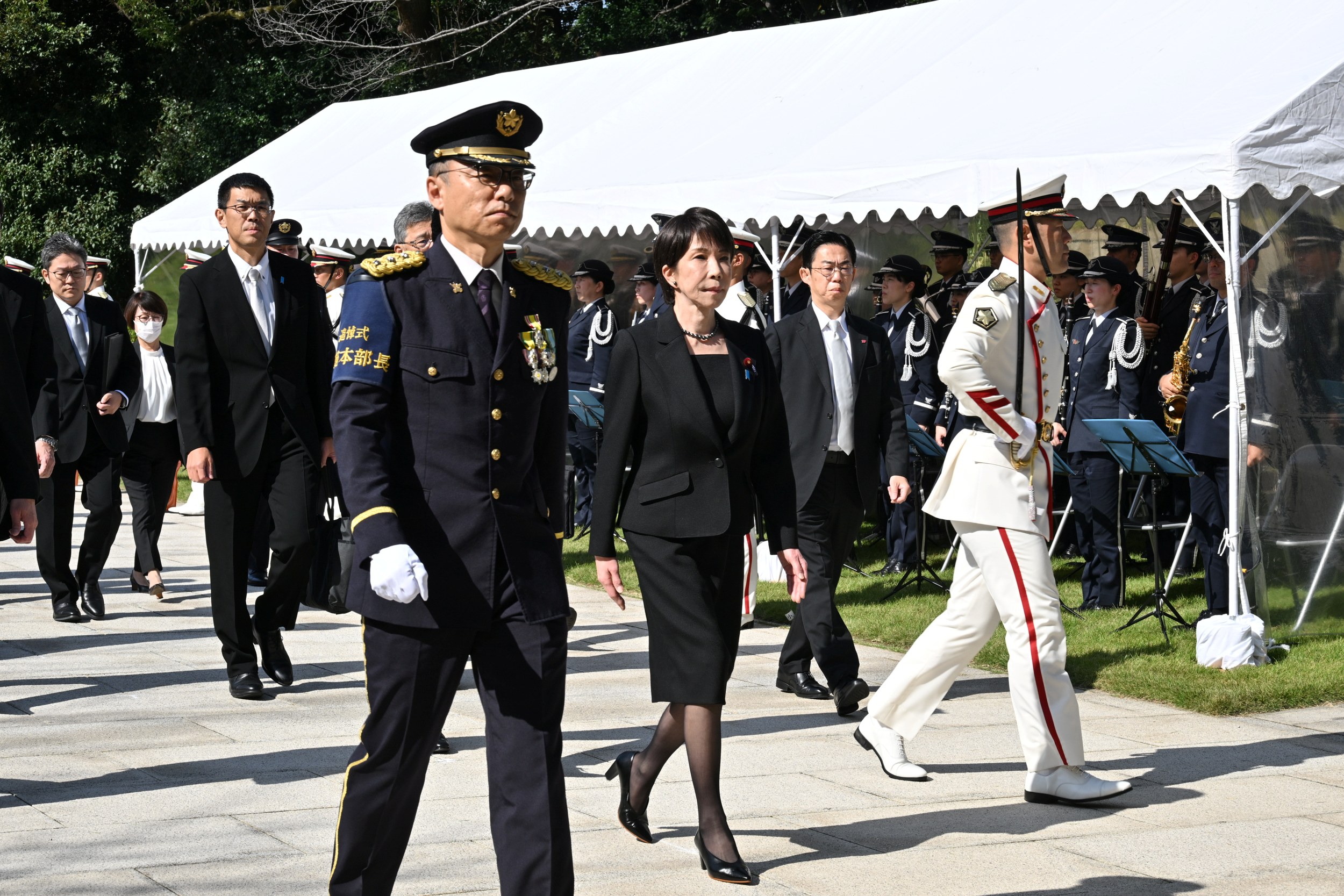 Prime Minister Takaichi attending the FY2026 Memorial Service for Members of the Self-Defense Forces Who Lost Their Lives on Duty (1) (Photo provided by the Ministry of Defense)