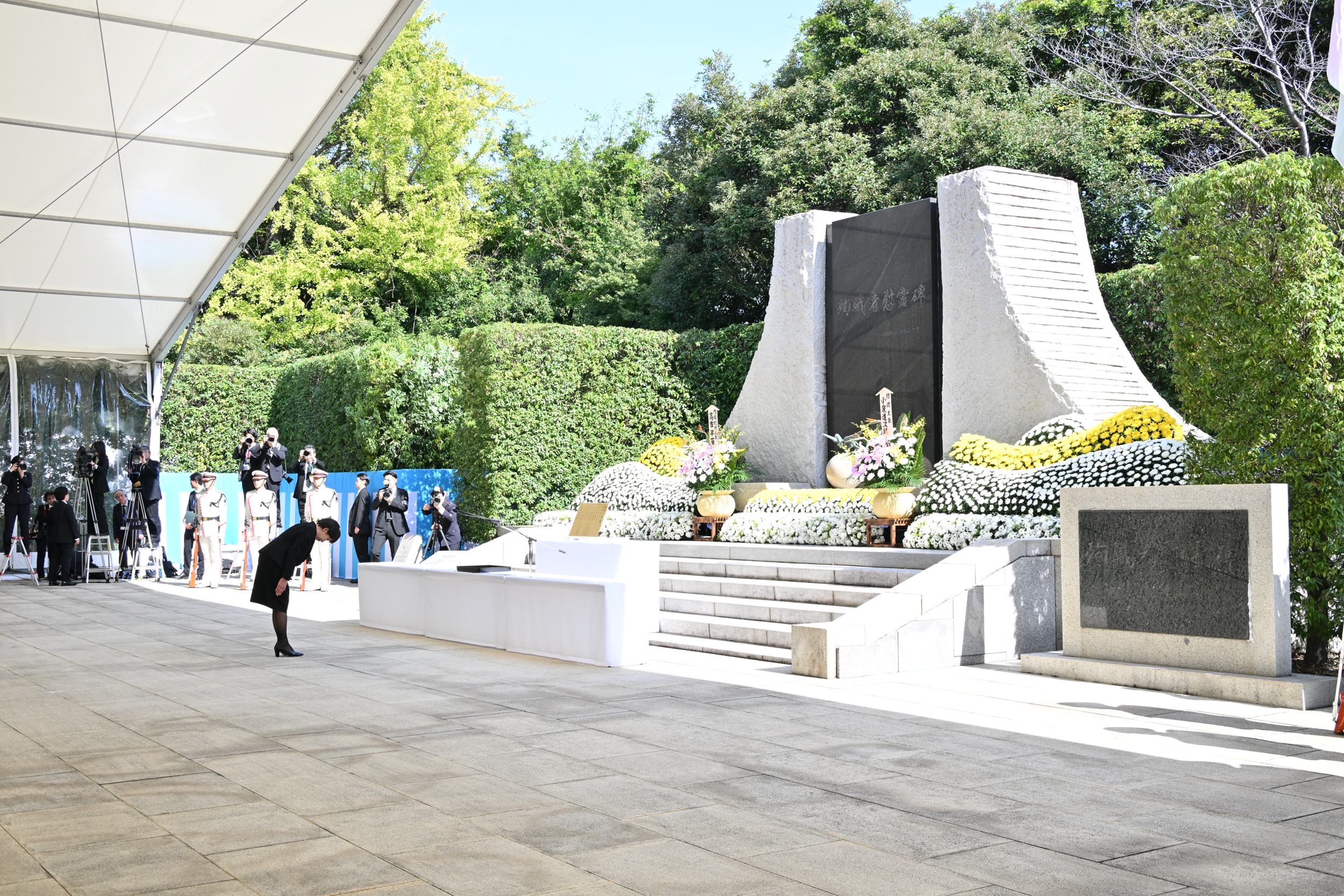Prime Minister Takaichi attending the FY2026 Memorial Service for Members of the Self-Defense Forces Who Lost Their Lives on Duty (3) (Photo provided by the Ministry of Defense)