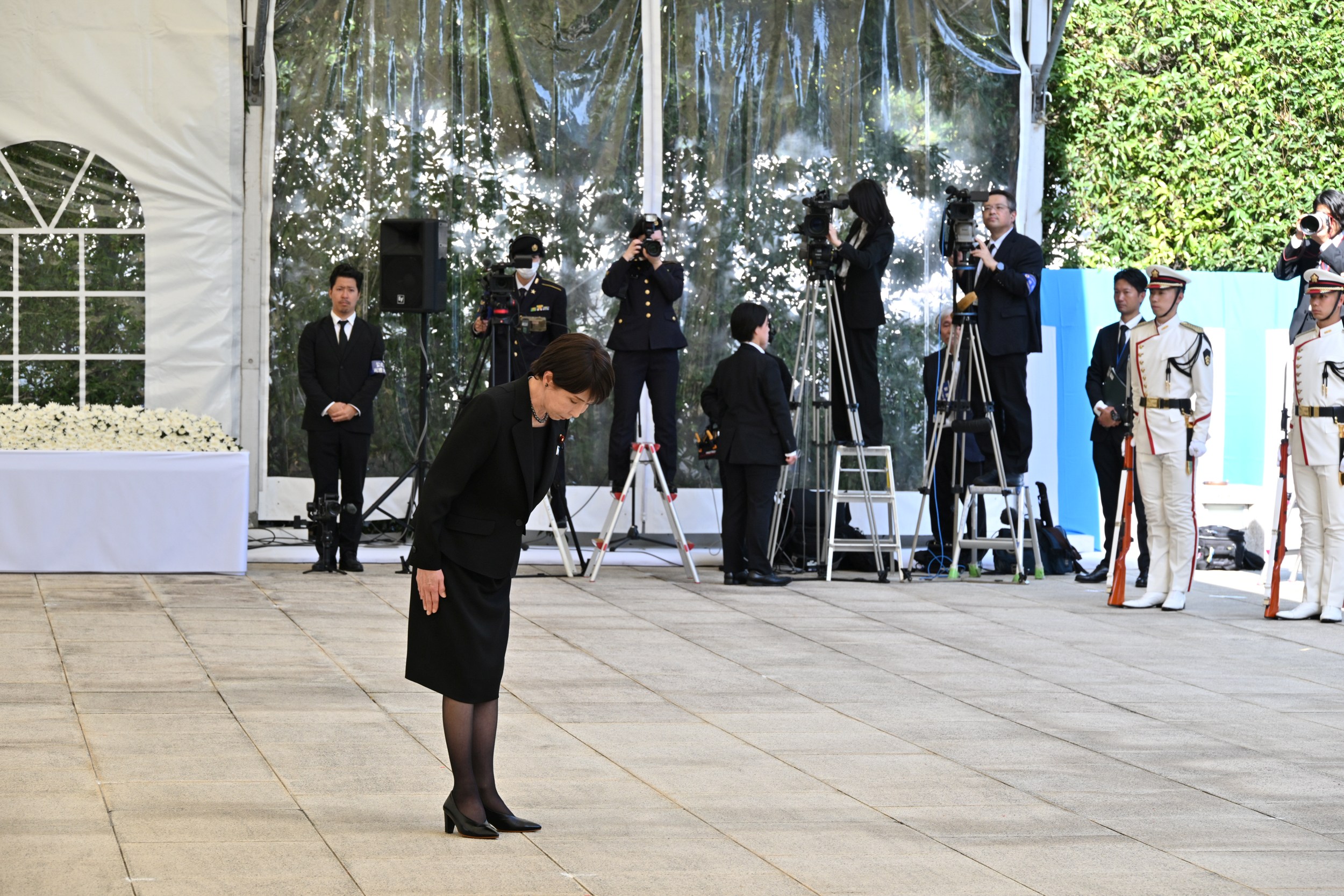 Prime Minister Takaichi attending the FY2026 Memorial Service for Members of the Self-Defense Forces Who Lost Their Lives on Duty (4) (Photo provided by the Ministry of Defense)