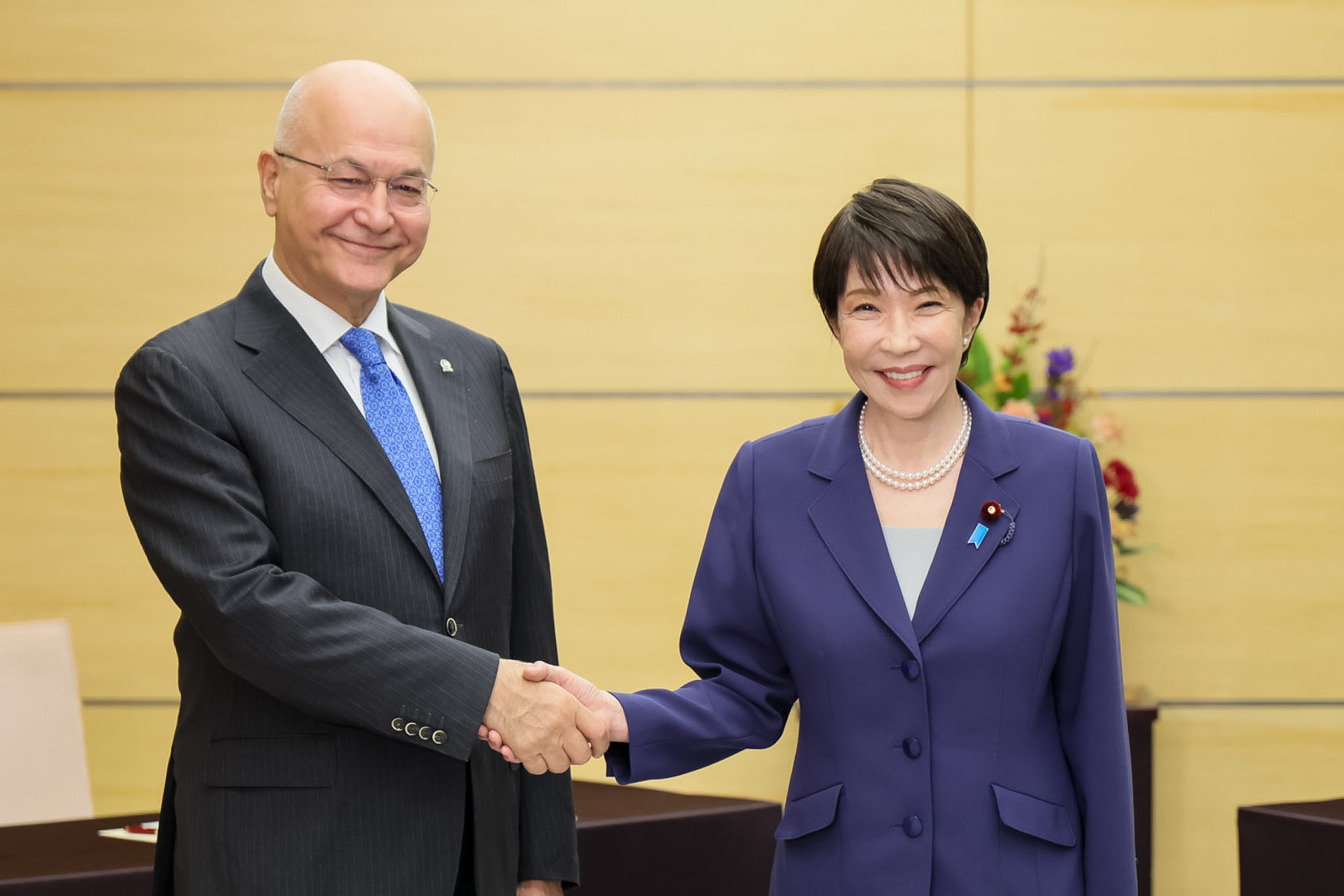 Prime Minister Takaichi receiving a courtesy call