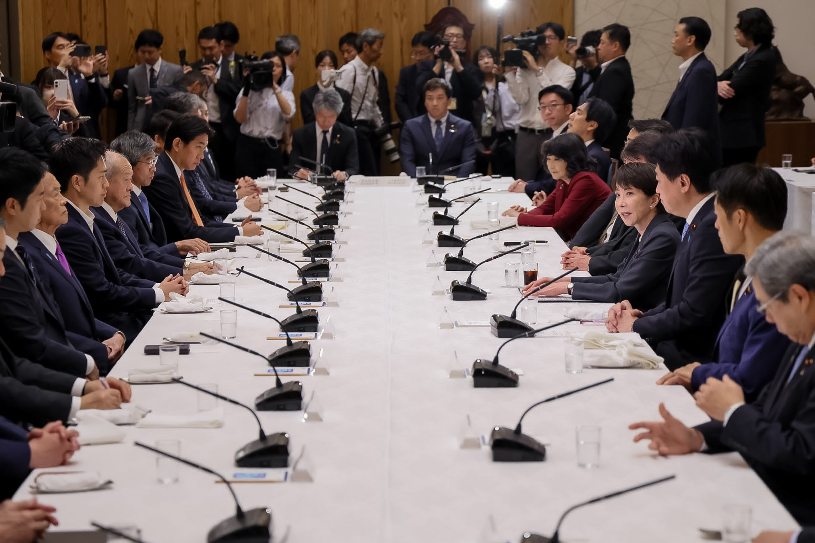Prime Minister Takaichi delivering an address (3)