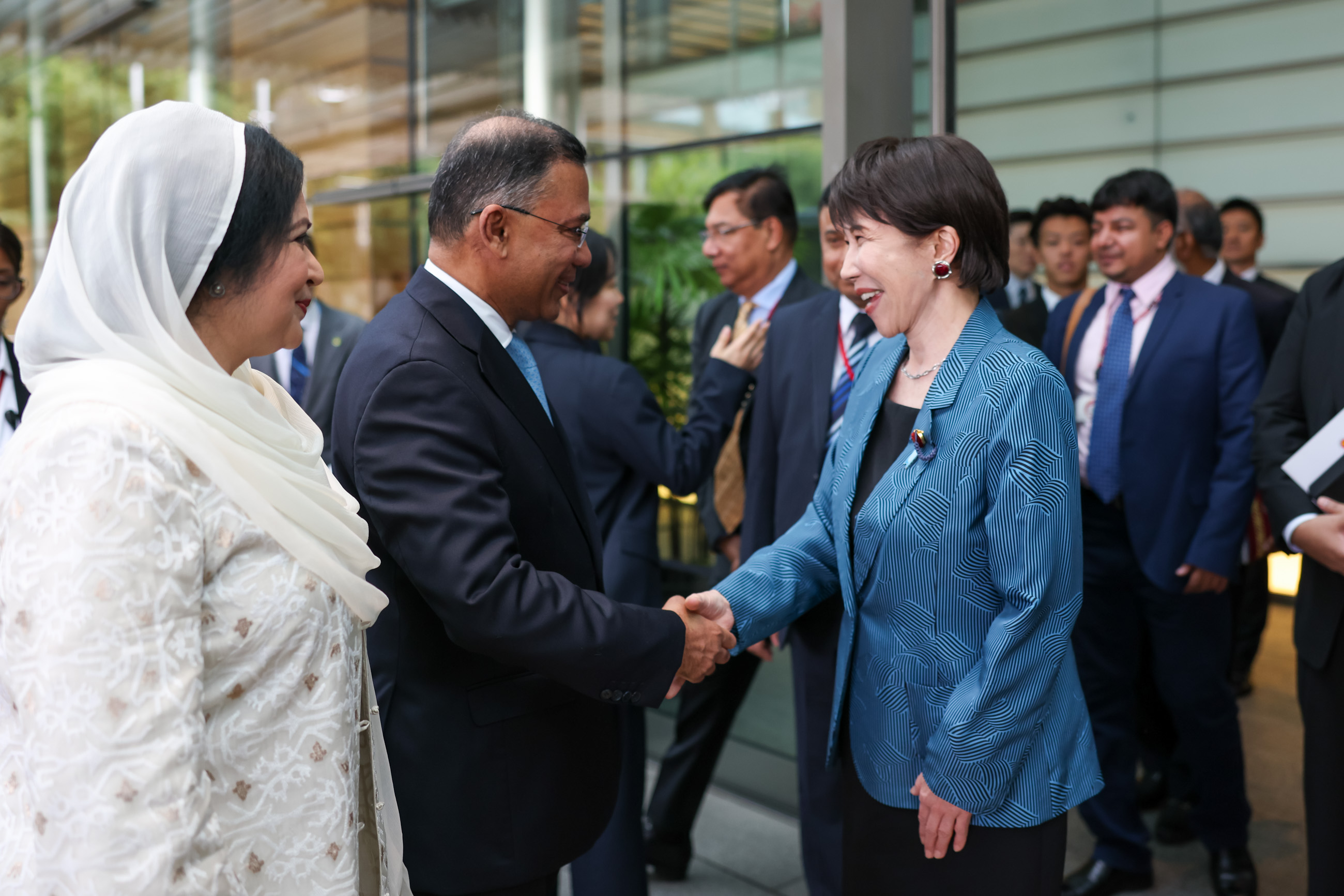 Prime Minister Takaichi seeing off Prime Minister Rahman
