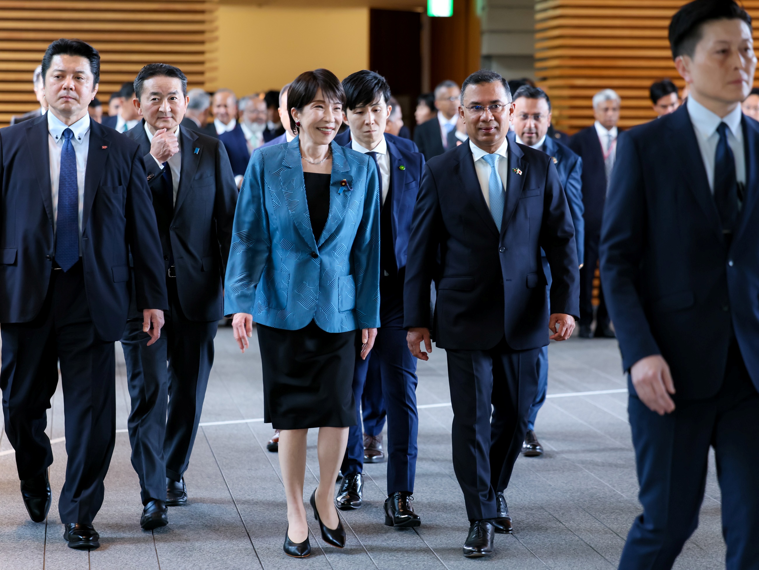 The two leaders attending the summit meeting (1)