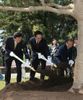 Photograph of the Prime Minister planting a commemorative tree at a time capsule-laying ceremony for Japanese, Chinese, and Korean youths 1