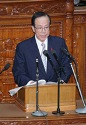 Photograph of the Prime Minister delivering a policy speech to the 168th Session of the Diet