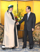 Photograph of PM Fukuda and President of the Union of Comoros Ahmed Abdallah Mohamed Sambi