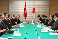 Photograph of the Japan-Turkey Summit Meeting