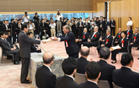 Photograph of Awards Ceremony to Present the Prime Minister's Commendations on Contributors to Public Safety