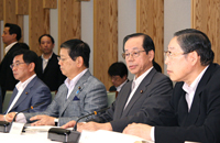 Photograph of the meeting of the Council on the Modality of Health, Labor, and Welfare Policies