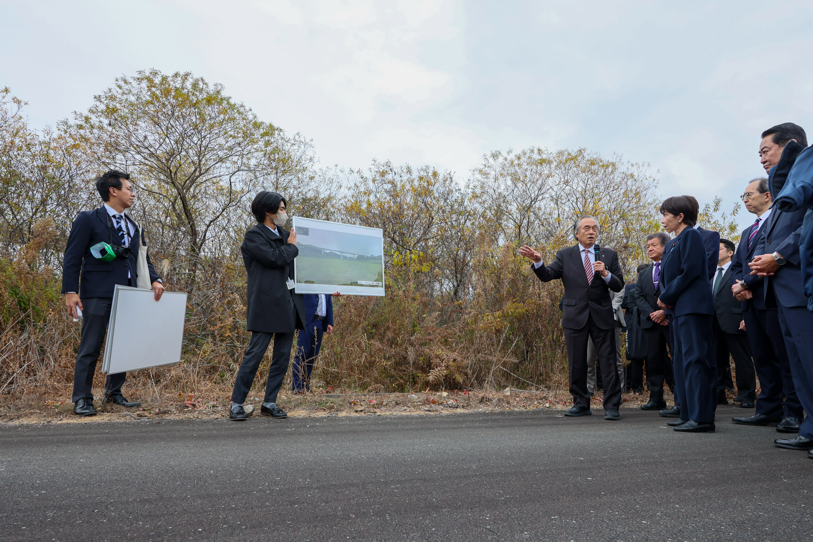 Prime Minister Takaichi visiting the Difficult-to-Return Zones in Futaba Town (2)