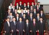 Photograph of the Prime Minister attending a commemorative photograph session with the parliamentary secretaries