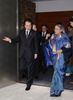 Photograph of Prime Minister Kan heading to the summit meeting venue with Prime Minister Sheikh Hasina of the People's Republic of Bangladesh