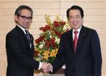 Photograph of Prime Minister Kan receiving a courtesy call from Foreign Minister Marty of Indonesia 1