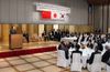 Photograph of Prime Minister Kan delivering an address at the luncheon with the participants of the Japan-China-ROK Business Summit