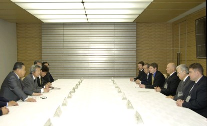 Members of the Japan-Russia Eminent Persons' Council Pay Courtesy Call on Prime Minister  
