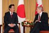 Photograph of Prime Minister Noda meeting with Prime Minister of Canada Stephen Harper
