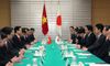 Photograph of the leaders at the Japan-Viet Nam Summit Meeting