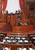 Photograph of the Prime Minister delivering an address at the plenary session of the House of Councillors concerning the warning issued to the Cabinet 2