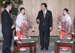 Photograph of the Prime Minister receiving a courtesy call from members of the 