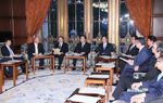 Photograph of the Prime Minister delivering an address at the meeting of the Okinawa Policy Council 1