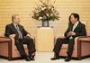 Photograph of Prime Minister Noda meeting with Deputy Prime Minister and Minister of Defense of Israel Ehud Barak 2