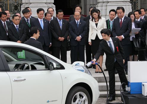 Demonstration of electric vehicle