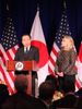 Photograph of the Prime Minister delivering an address at the reception hosted by the Secretary of State of the United States, Ms. Hillary Clinton