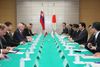 Photograph of the Japan-Slovakia Summit Meeting